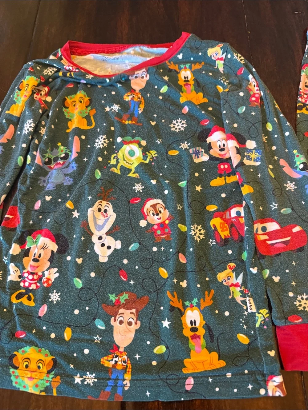 Little Sleepies Grey Holiday Character Pajama Set with Red Trim